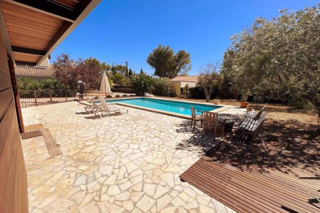 Petit Terme - Piscine - Clim - Parking Apartment Les Angles  Bagian luar foto