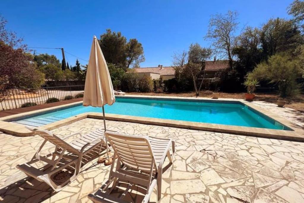 Petit Terme - Piscine - Clim - Parking Apartment Les Angles  Bagian luar foto