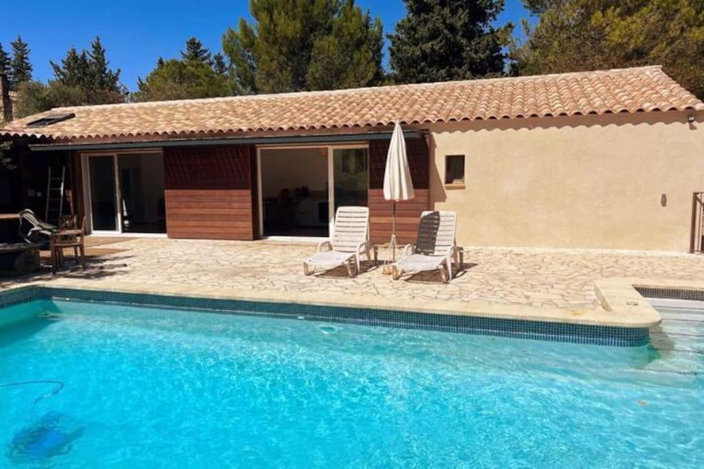 Petit Terme - Piscine - Clim - Parking Apartment Les Angles  Bagian luar foto